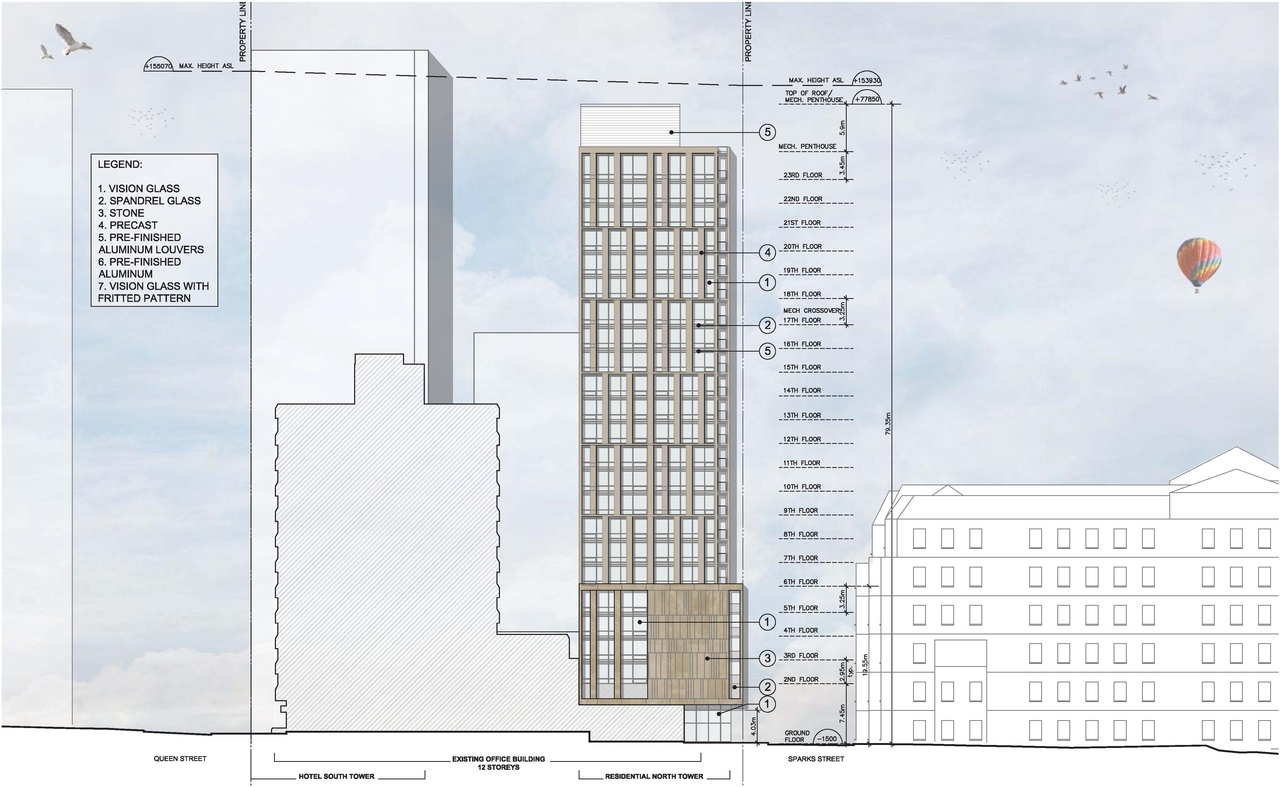 Rendering of building from page 58 of the file 'D07-12-15-0117 Design Brief REVISION 1'