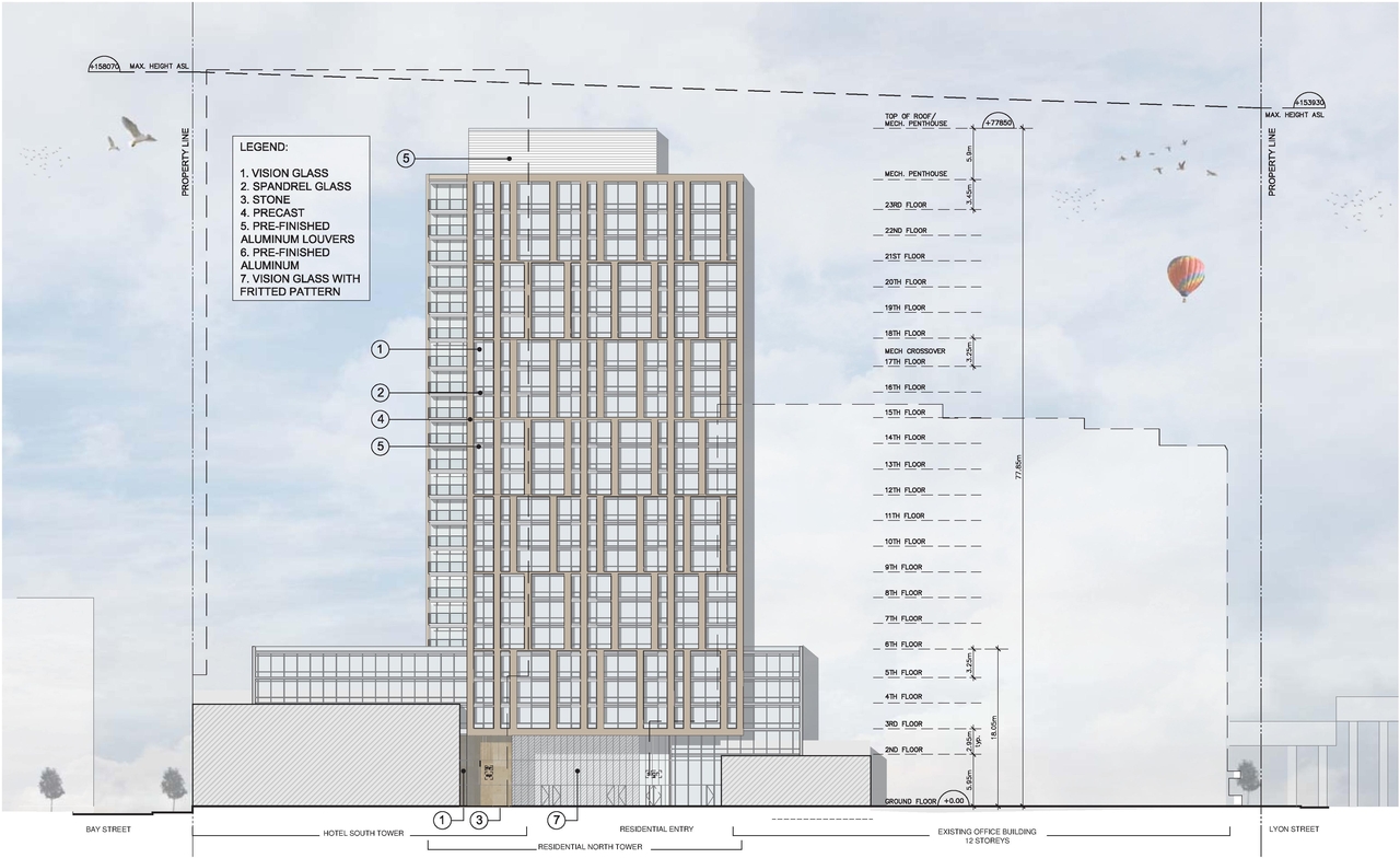 Rendering of building from page 59 of the file 'D07-12-15-0117 Design Brief REVISION 1'