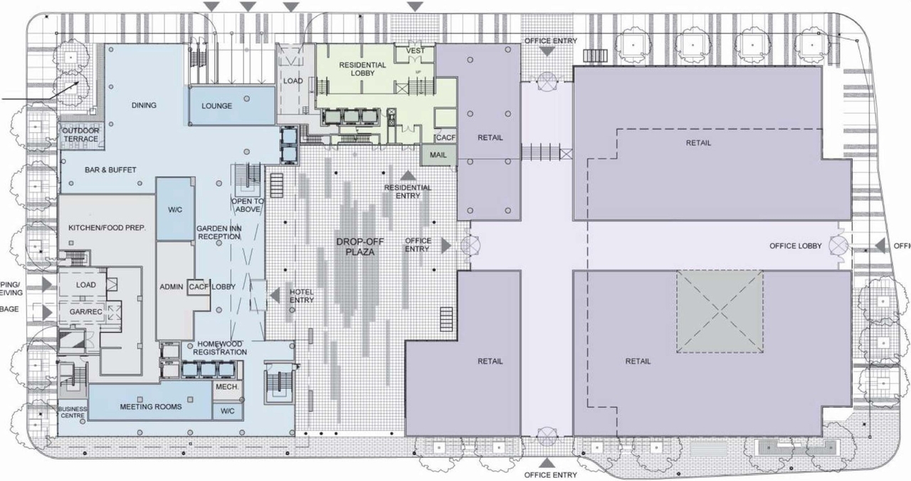 Floor plan for project from page 68 of the file 'D07-12-15-0117 Design Brief REVISION 1'