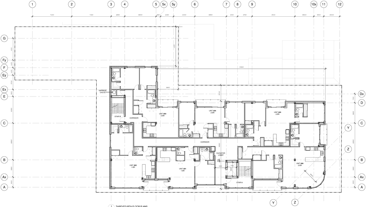 Floor plan for project from page 5 of the file 'October 2016 - D07-12-16-0045 - Floor Plans & Elevations'