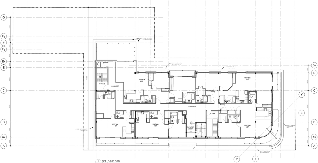 Floor plan for project from page 6 of the file 'October 2016 - D07-12-16-0045 - Floor Plans & Elevations'