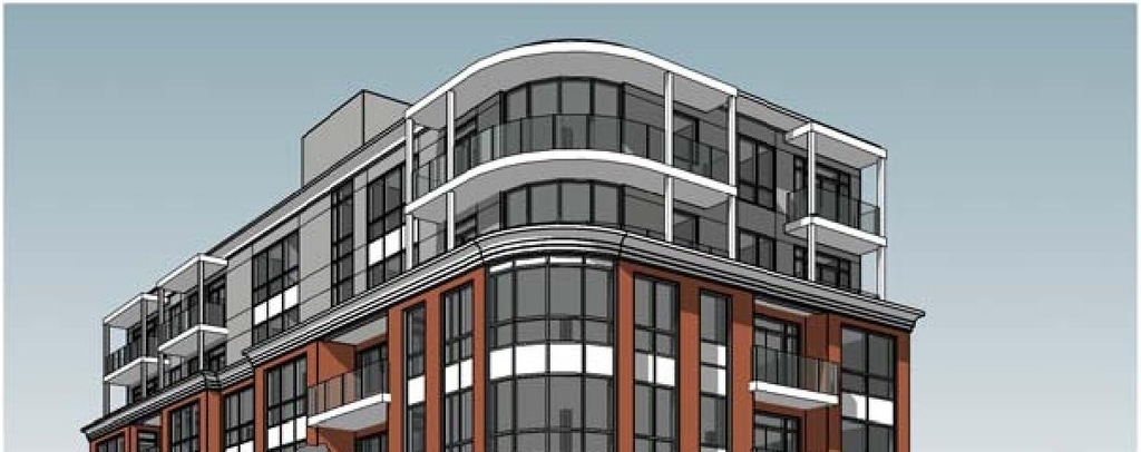Rendering of building from page 1 of the file 'D07-12-16-0045 Urban Design Review Panel Submission'