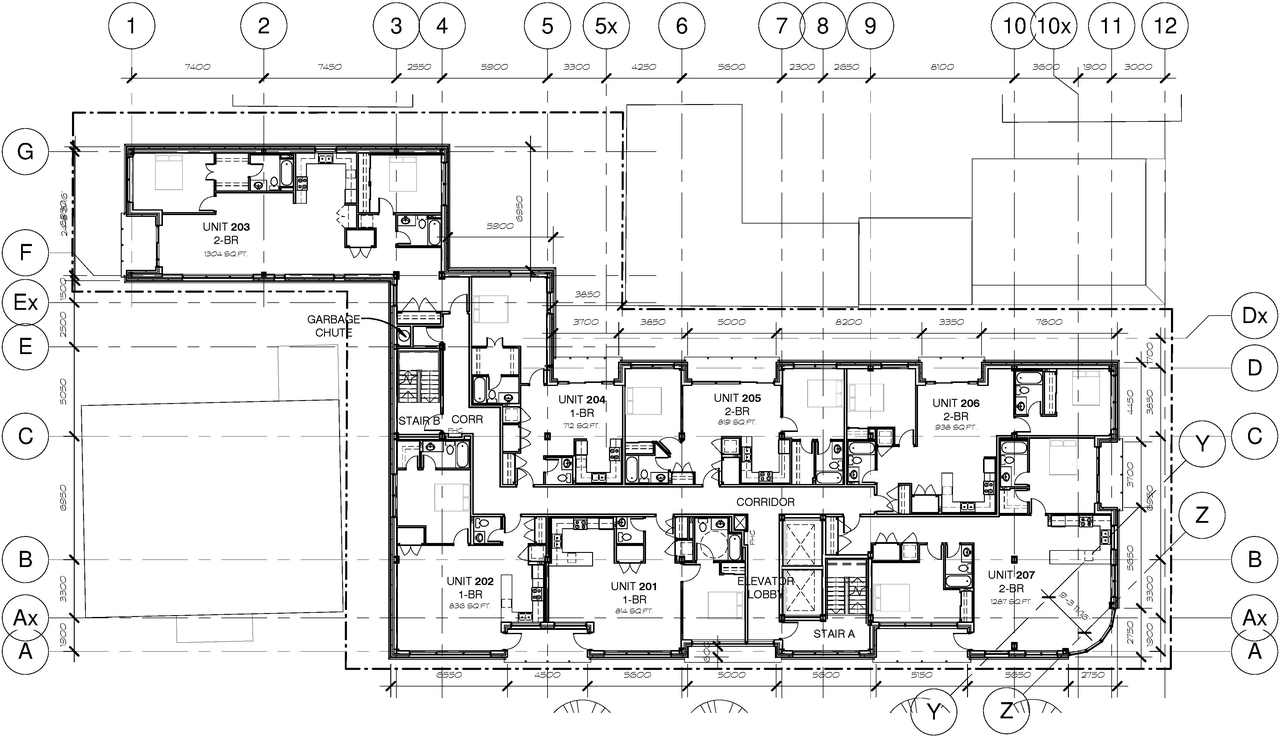 Floor plan for project from page 33 of the file 'D07-12-16-0045 Urban Design Review Panel Submission'