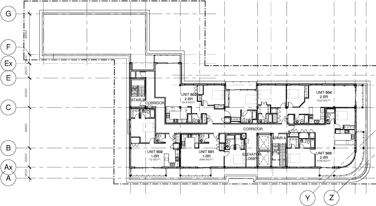 Floor plan for project from page 34 of the file 'D07-12-16-0045 Urban Design Review Panel Submission'