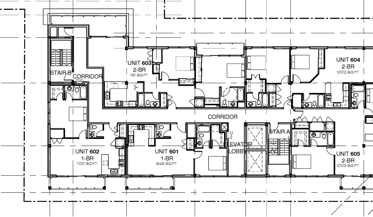 Floor plan for project from page 35 of the file 'D07-12-16-0045 Urban Design Review Panel Submission'