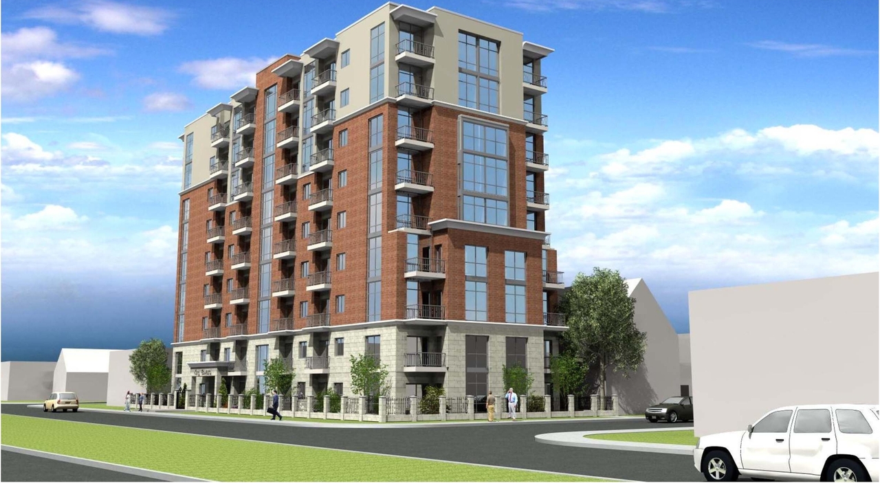 Rendering of building from page 41 of the file 'D07-12-16-0045 Urban Design Review Panel Submission'