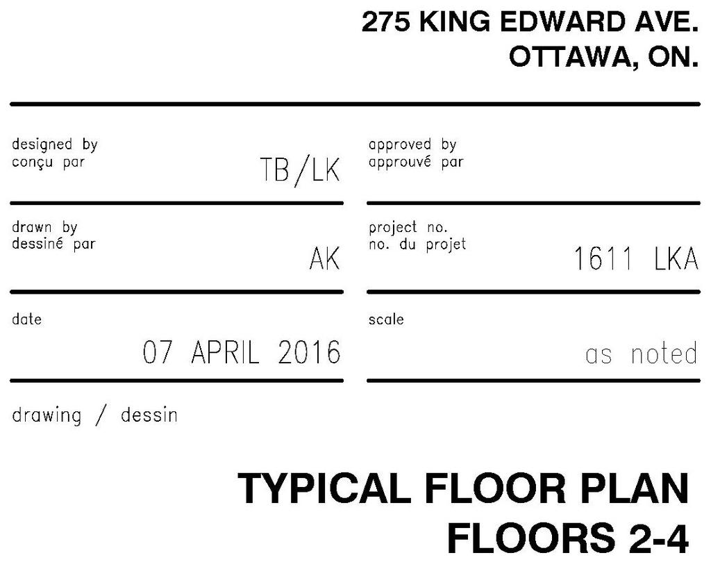 Floor plan for project from page 4 of the file 'D07-12-16-0045 Floor Plans'