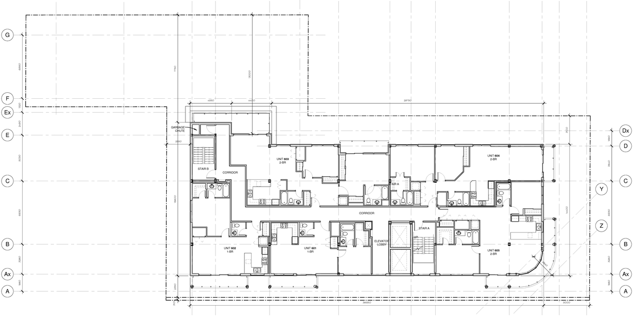 Floor plan for project from page 6 of the file 'D07-12-16-0045 Floor Plans'