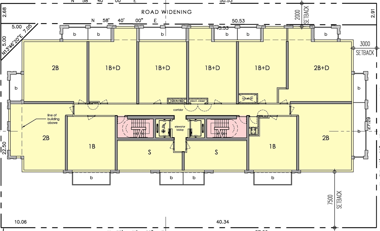 Floor plan for project from page 13 of the file 'Urban Design Review Package_594 Rideau Street'