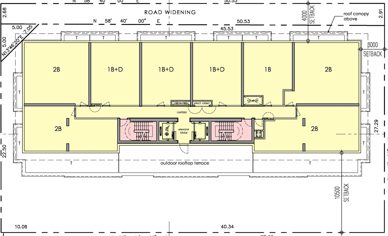 Floor plan for project from page 16 of the file 'Urban Design Review Package_594 Rideau Street'
