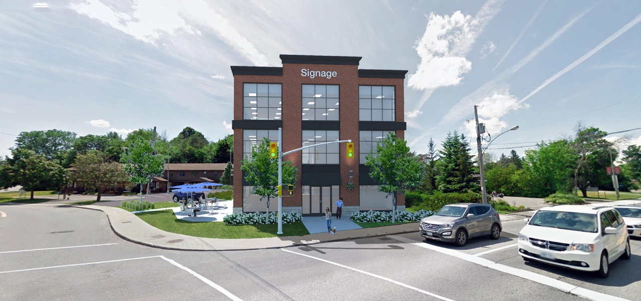 Rendering of building from page 1 of the file '2017-03-28 Elevation Renderings D07-12-17-0026'