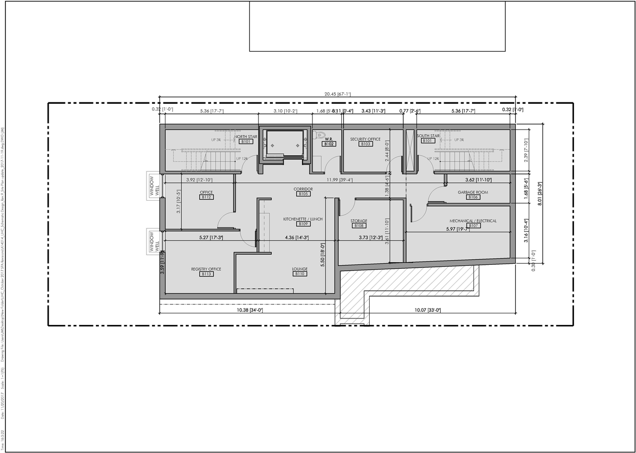 Floor plan for project from page 1 of the file 'Nov 2017 Revsied Floor Plans and Elevations'