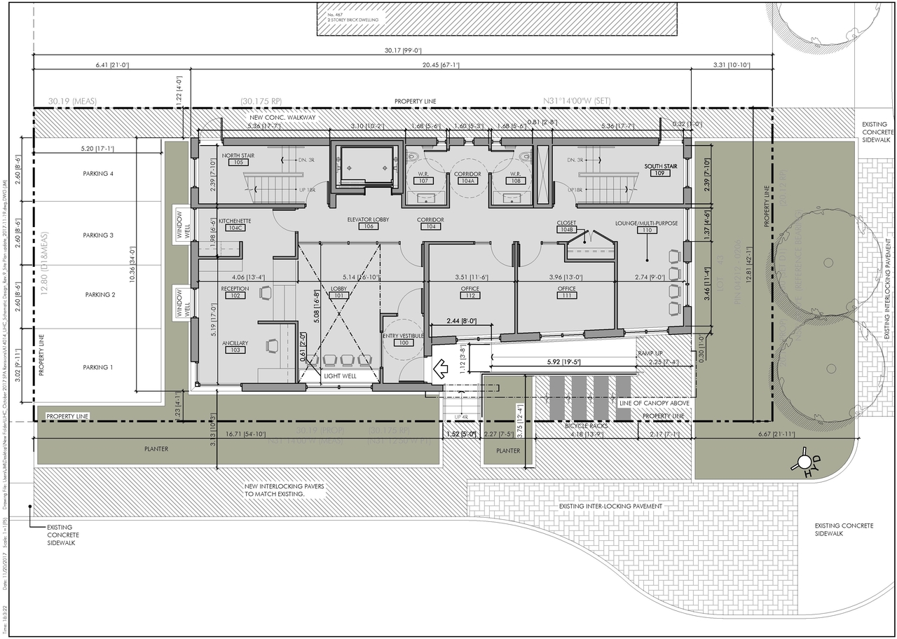 Floor plan for project from page 2 of the file 'Nov 2017 Revsied Floor Plans and Elevations'