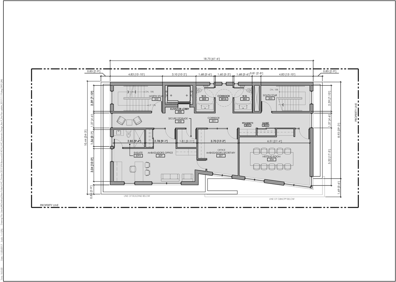 Floor plan for project from page 4 of the file 'Nov 2017 Revsied Floor Plans and Elevations'