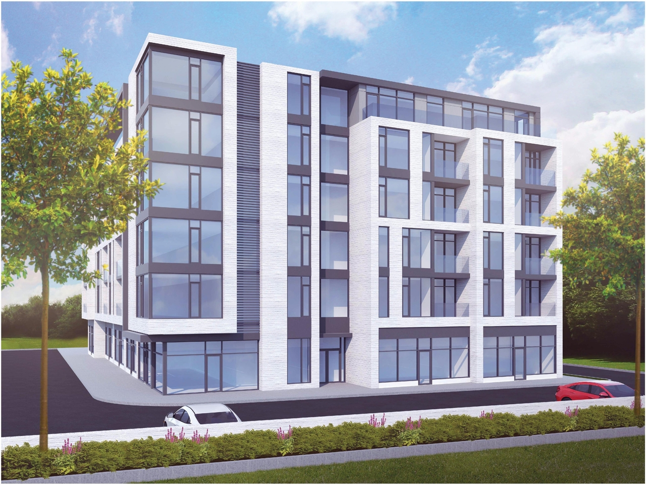 Rendering of building from page 3 of the file '2018-01-15 - Building Renderings - D07-12-17-0169'