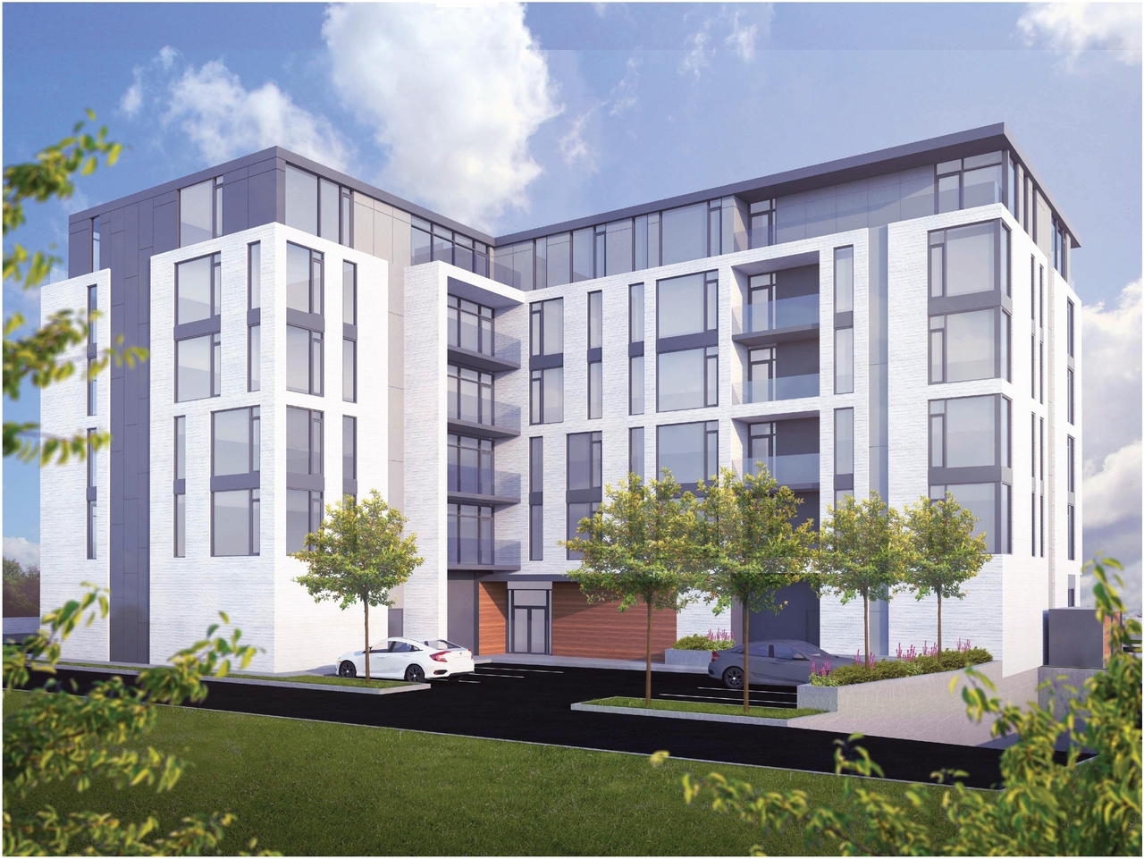 Rendering of building from page 4 of the file '2018-01-15 - Building Renderings - D07-12-17-0169'