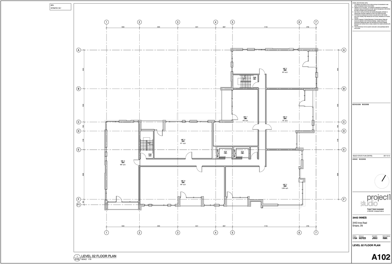 Floor plan for project from page 2 of the file '2018-01-15 - Floor Plans - D07-12-17-0169'
