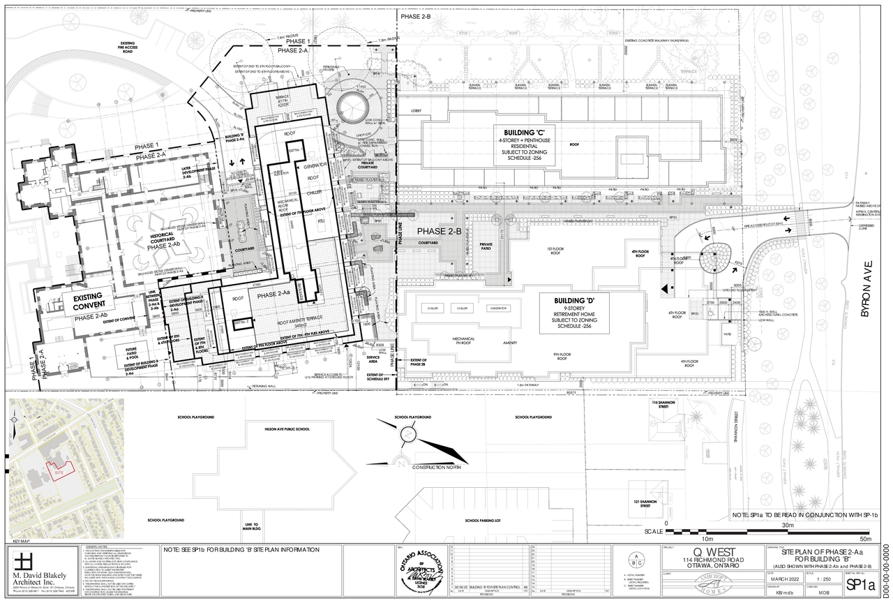Construction site plan for project from page 1 of the file '2022-11-17 - Detail Site and Floor Plans - D07-12-18-0080'