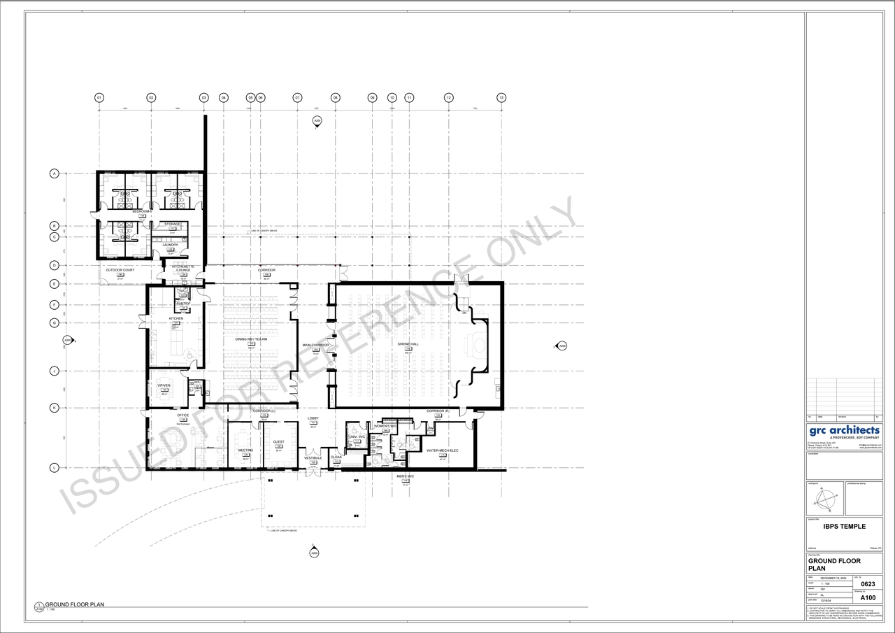 Floor plan for project from page 1 of the file '2024-12-20 - Ground Floor Plan - D07-12-18-0115'