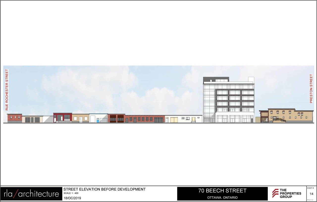Rendering of building from page 13 of the file '2019-10-28 - Design Brief - Urban Design Review Panel - D07-12-19-0054'