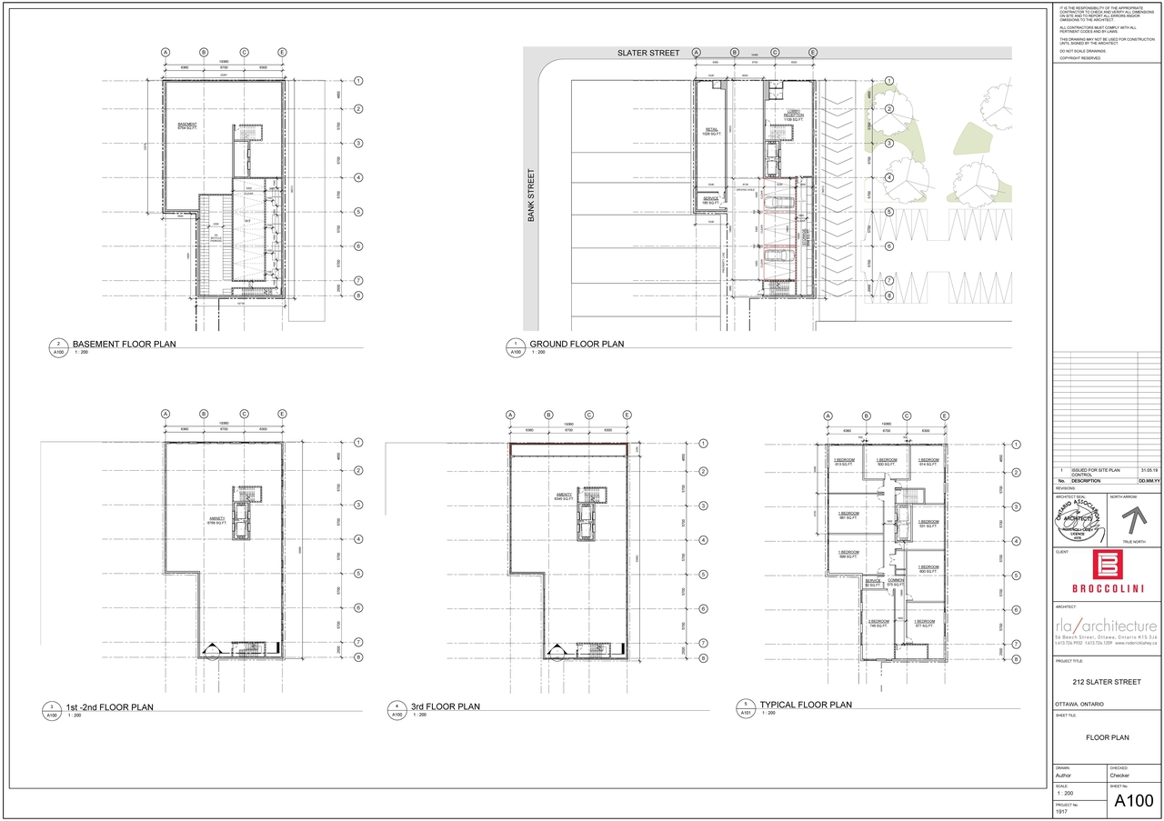 Floor plan for project from page 1 of the file '2019-06-03 - Floor Plans, Elevations, Shadow Study'