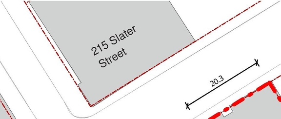 Construction site plan for project from page 7 of the file '2019-06-03 - Design Brief'