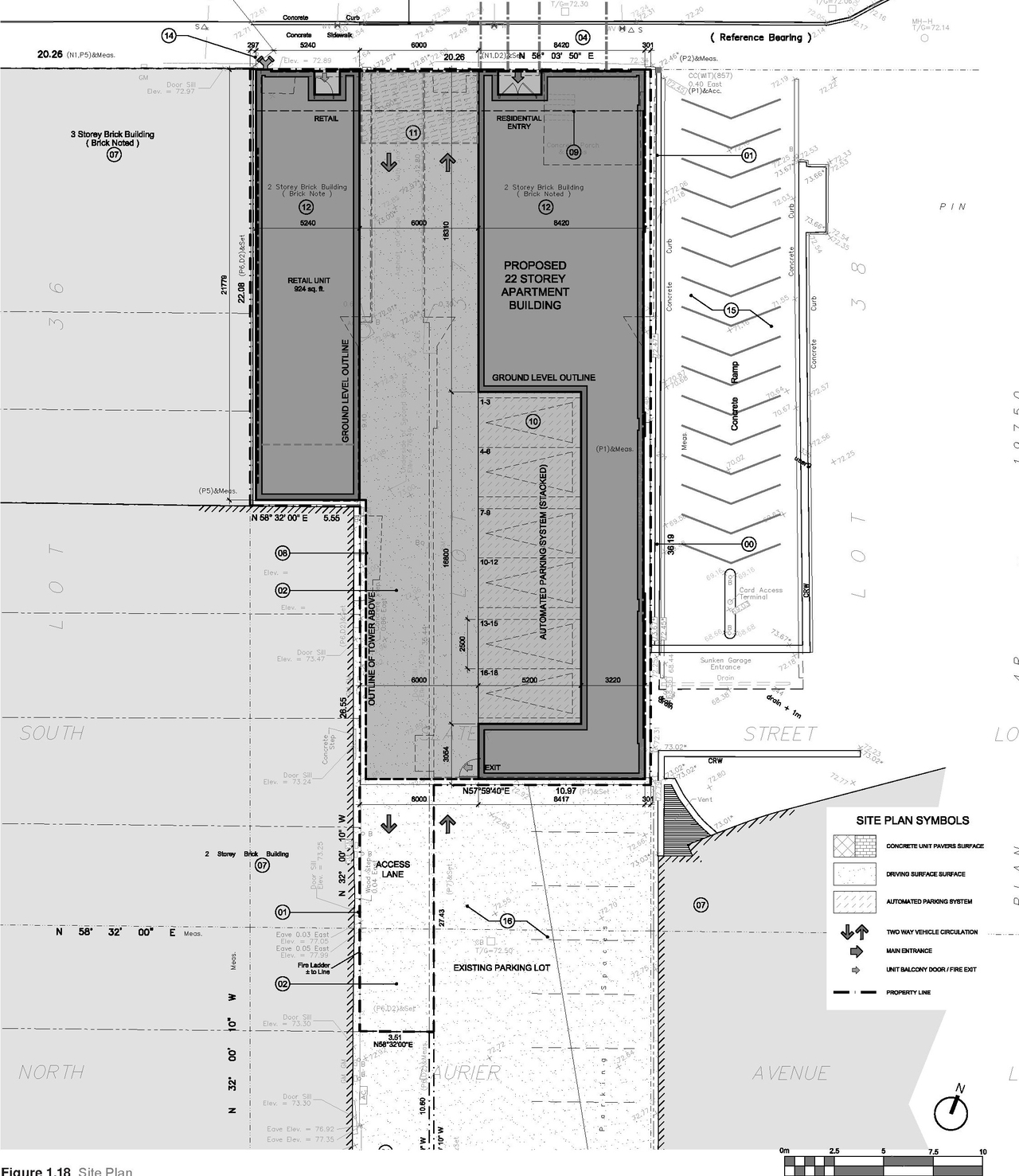 Construction site plan for project from page 27 of the file '2019-06-03 - Design Brief'