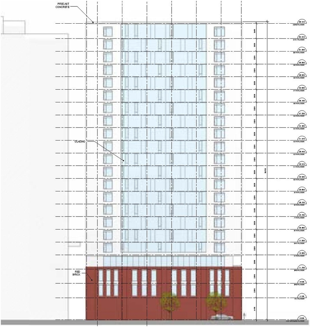 Rendering of building from page 33 of the file '2019-06-03 - Design Brief'