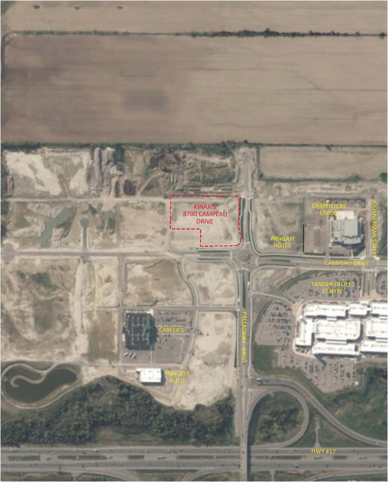 Construction site plan for project from page 15 of the file '2019-11-05 - Design Brief - D07-12-19-0122'