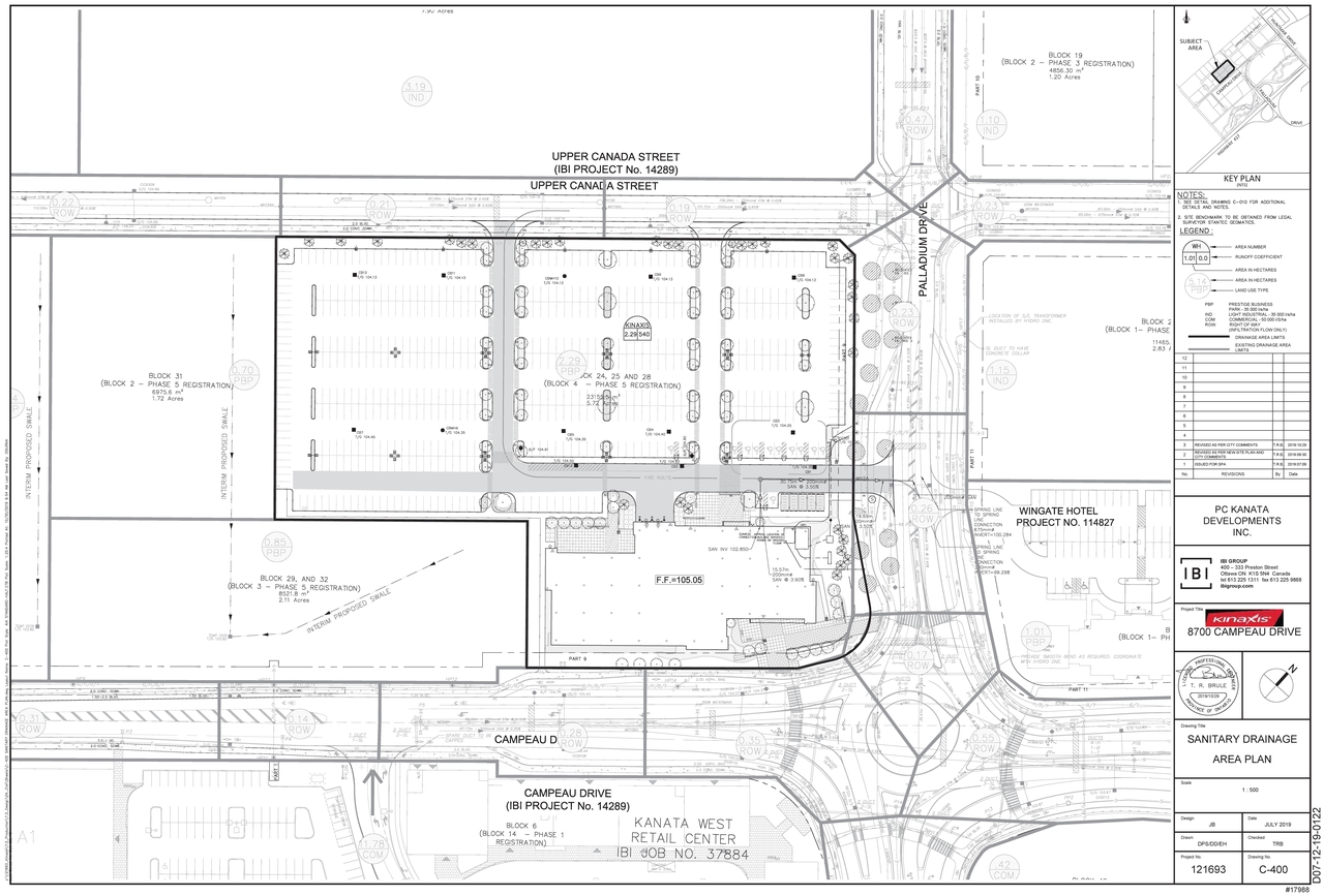 Construction site plan for project from page 31 of the file '2019-11-05 - Design Brief - D07-12-19-0122'