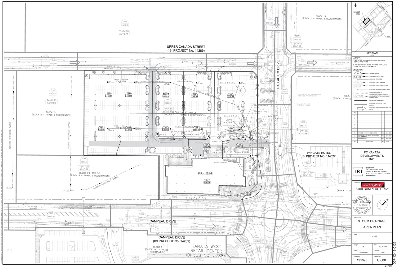 Construction site plan for project from page 37 of the file '2019-11-05 - Design Brief - D07-12-19-0122'