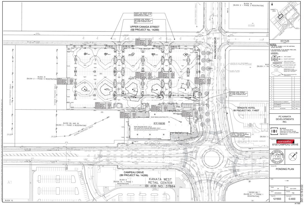 Construction site plan for project from page 38 of the file '2019-11-05 - Design Brief - D07-12-19-0122'