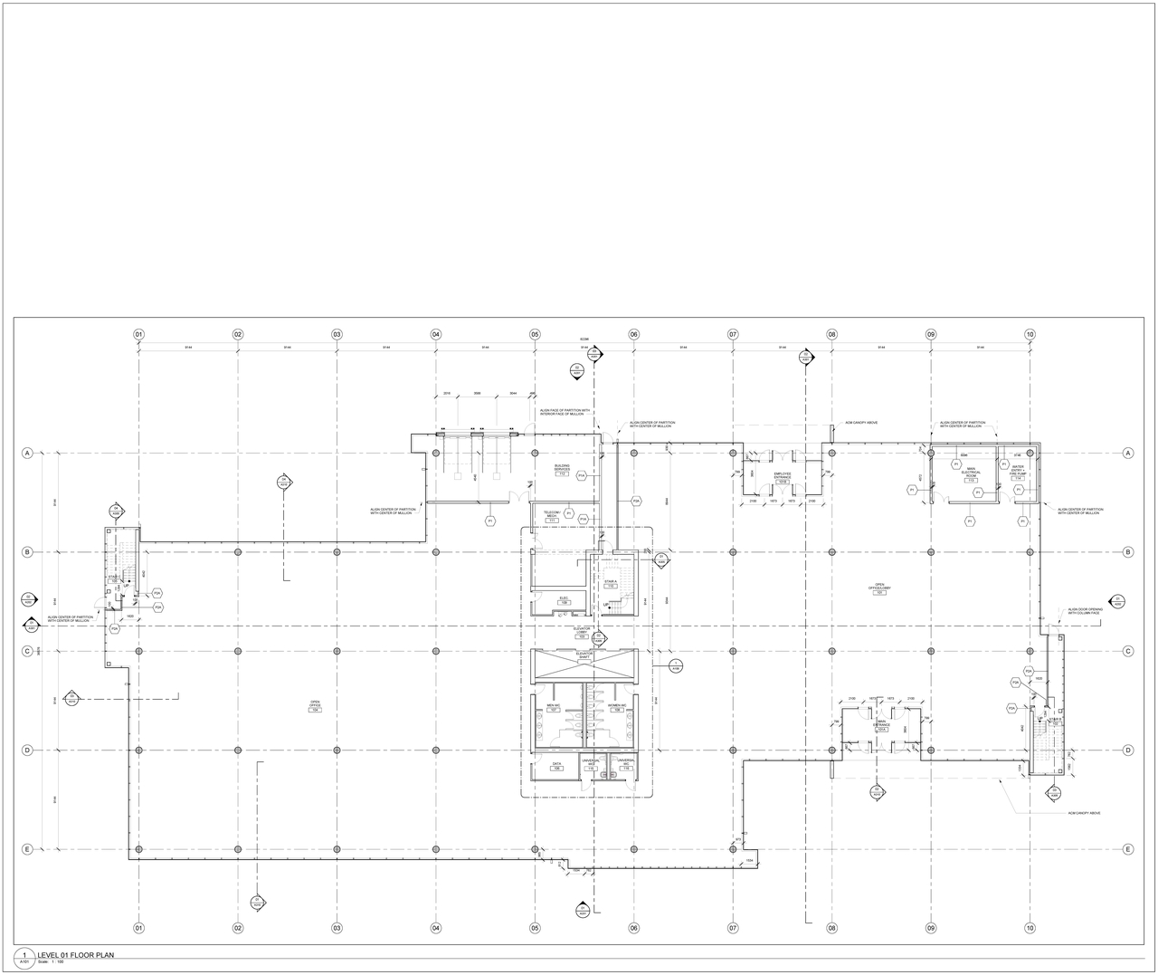 Floor plan for project from page 1 of the file '2019-07-17 - Floor Plans & Elevations - D07-12-19-0122'