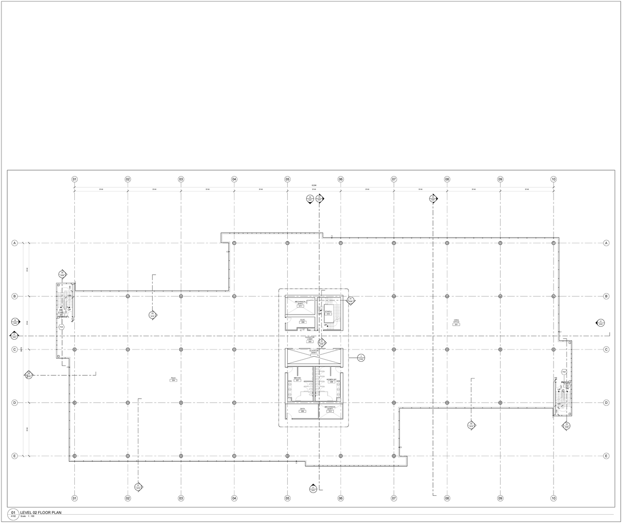 Floor plan for project from page 2 of the file '2019-07-17 - Floor Plans & Elevations - D07-12-19-0122'