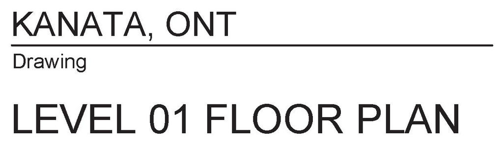 Floor plan for project from page 1 of the file '2019-11-05 - Level 1 Floor Plan - D07-12-19-0122'