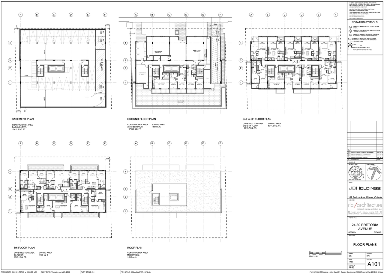 Floor plan for project from page 1 of the file '2019-08-12 - Floor Plans - D07-12-19-0126'