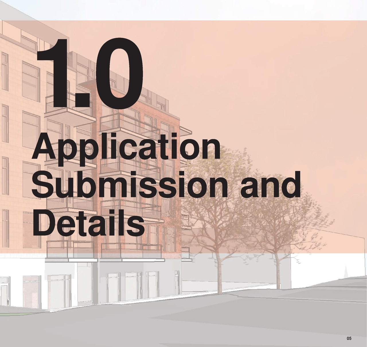 Rendering of building from page 5 of the file '2019-08-12 - Design Brief - D07-12-19-0126'