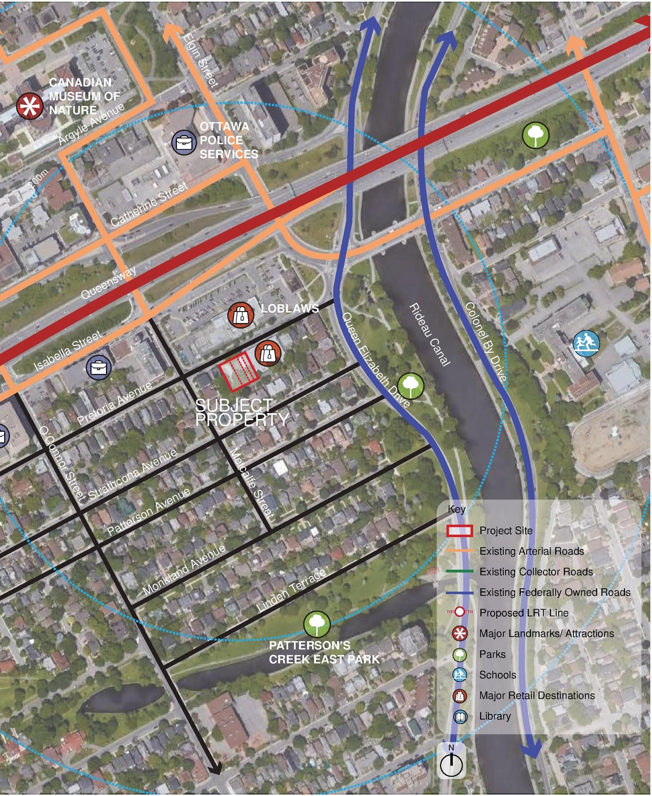 Construction site plan for project from page 9 of the file '2019-08-12 - Design Brief - D07-12-19-0126'