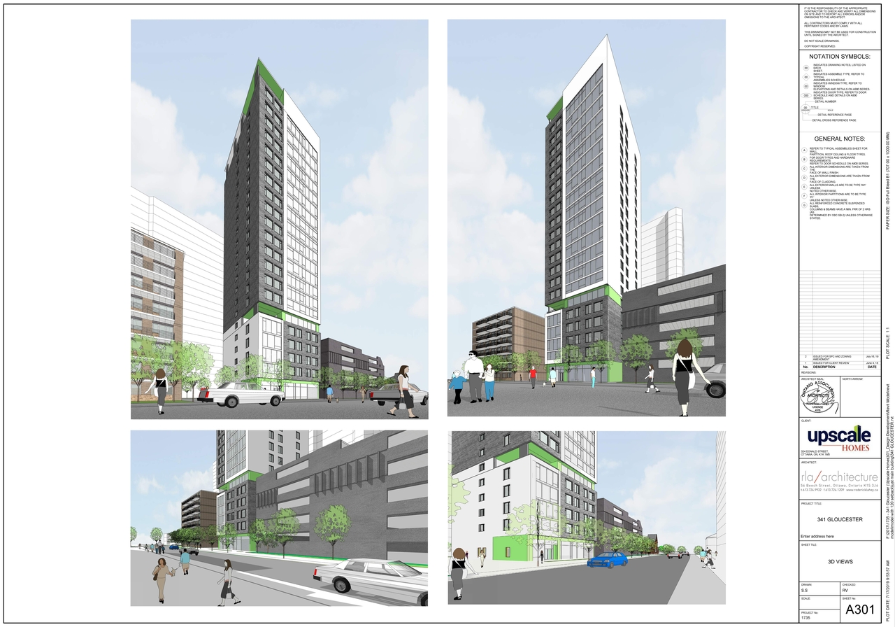 Rendering of building from page 5 of the file '2019-08-21-Floor Plans-D07-12-19-0140'