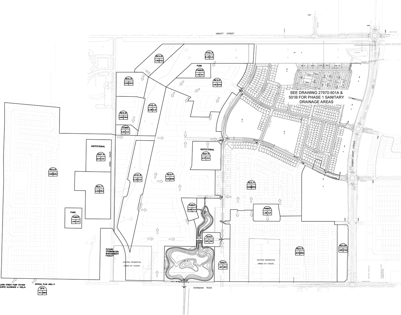 Construction site plan for project from page 123 of the file '20190808 - Design Brief - D07-12-19-0144'