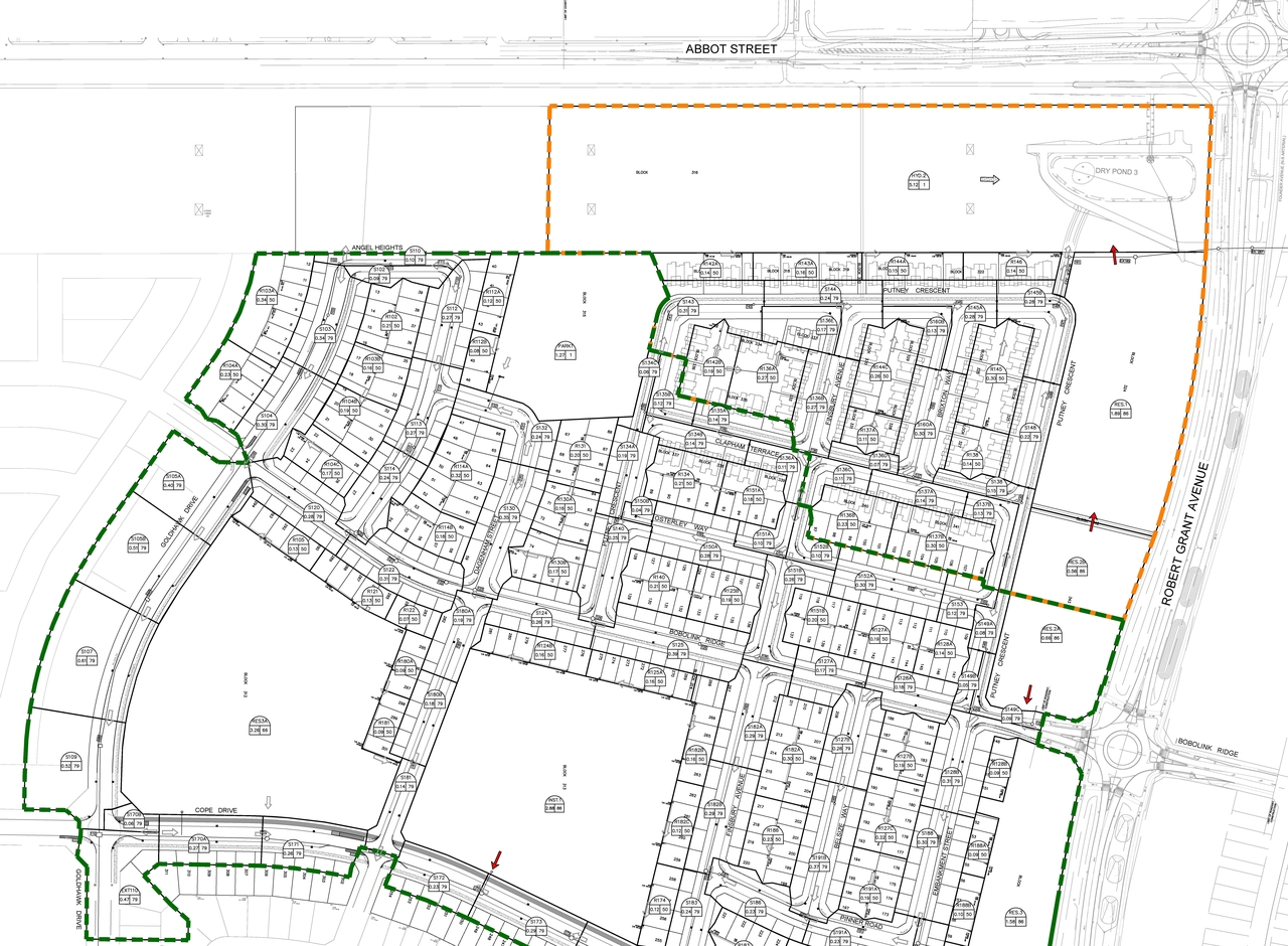 Construction site plan for project from page 136 of the file '20190808 - Design Brief - D07-12-19-0144'