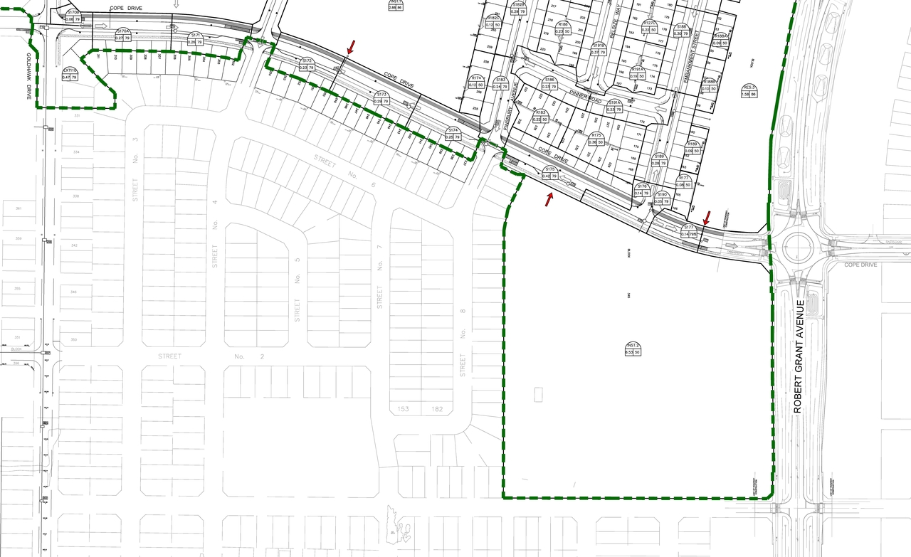 Construction site plan for project from page 137 of the file '20190808 - Design Brief - D07-12-19-0144'