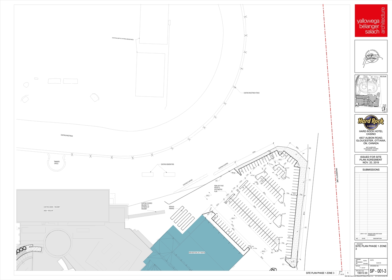 Construction site plan for project from page 4 of the file '2019-11-20 - Site Plan, Floor Plan, Elevations - D07-12-19-0191'