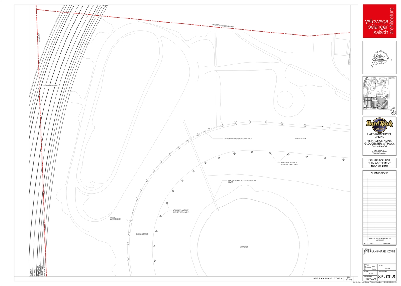 Construction site plan for project from page 7 of the file '2019-11-20 - Site Plan, Floor Plan, Elevations - D07-12-19-0191'