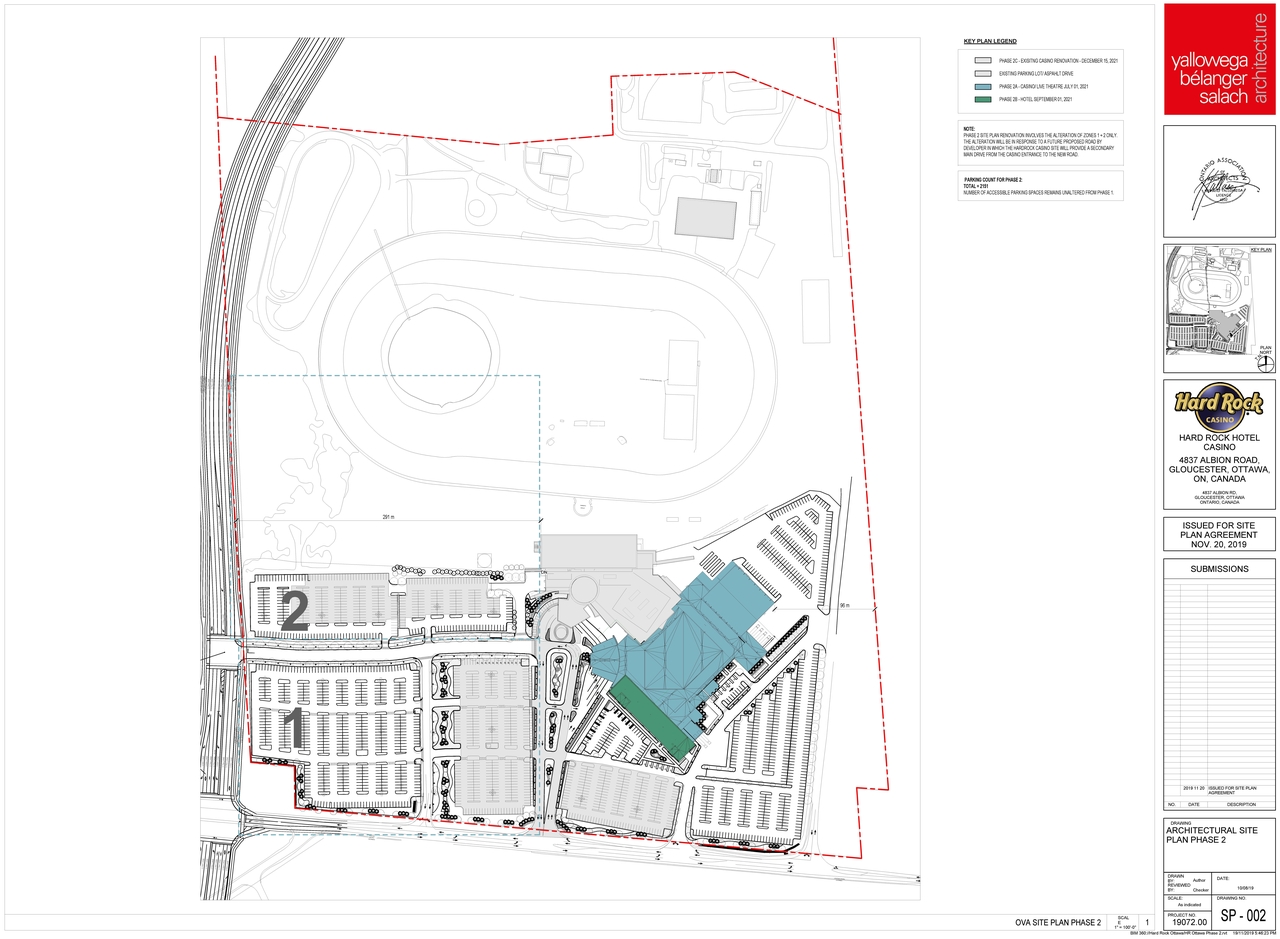 Construction site plan for project from page 8 of the file '2019-11-20 - Site Plan, Floor Plan, Elevations - D07-12-19-0191'