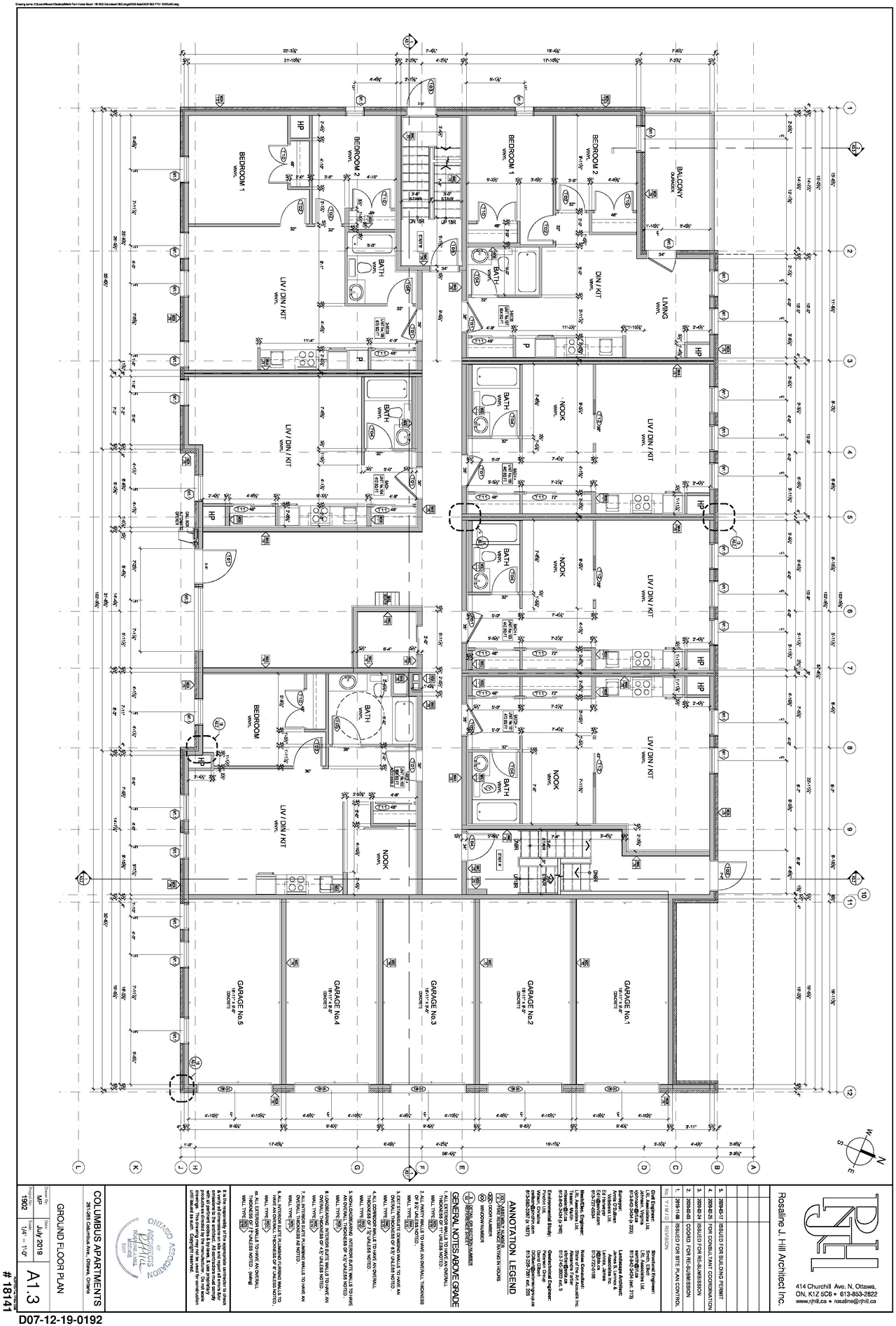 Floor plan for project from page 1 of the file '2020-06-11 - Ground Floor Plan - D07-12-19-0192'