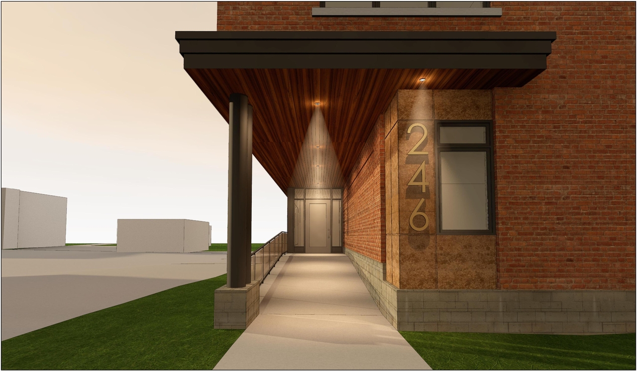 Rendering of building from page 7 of the file '2020-04-22 - REVISED Renderings - D07-12-19-0196'