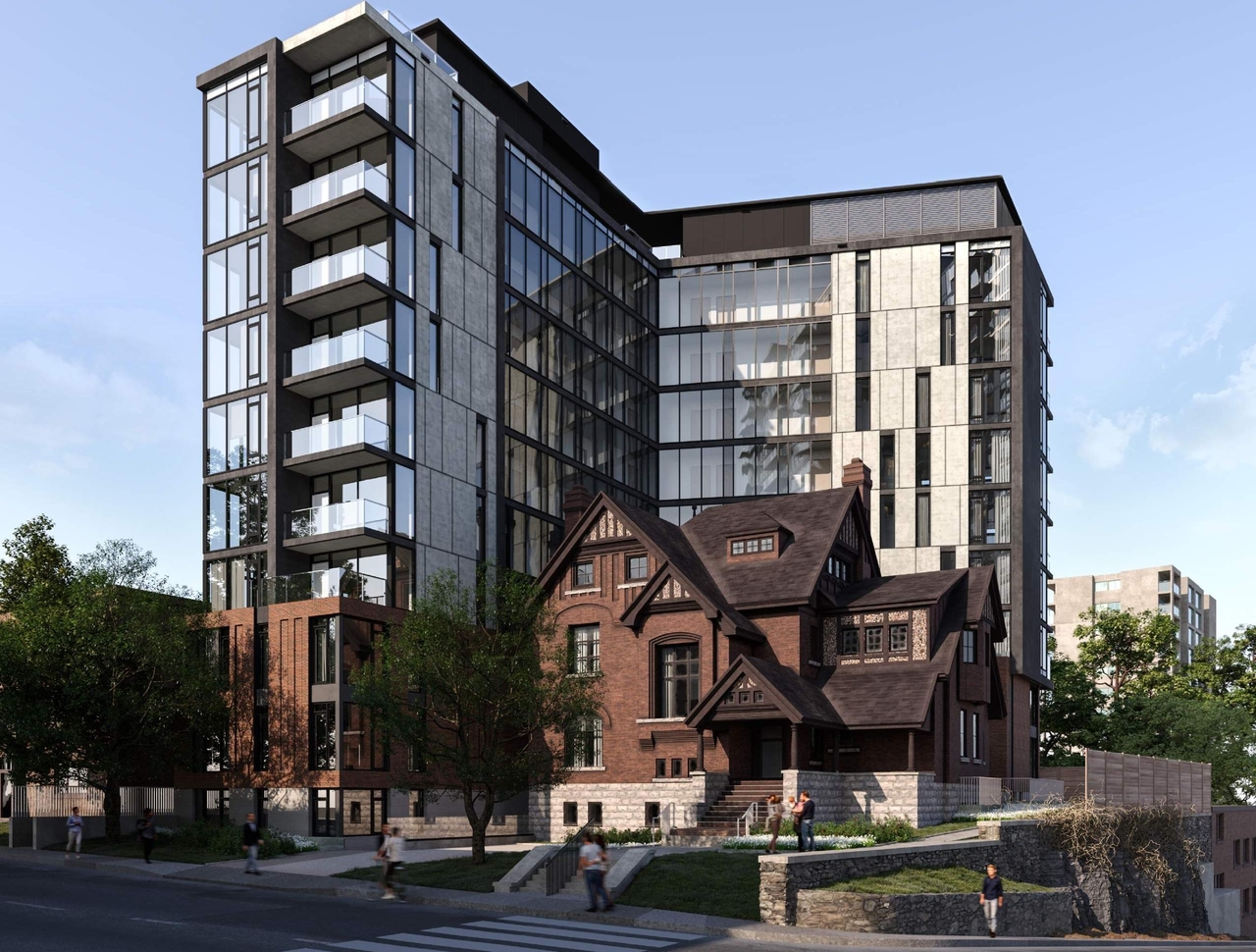Rendering of building from page 1 of the file '2021-01-07 - 3rd Sub- Renderings 2- D07-12-19-0207'