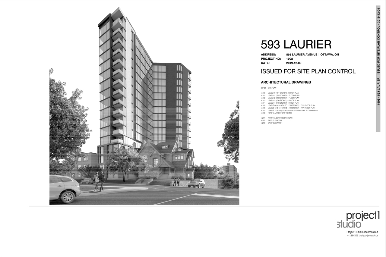 Rendering of building from page 1 of the file '2020-01-15 - Floor Plans and Elevations - D07-12-19-0207'