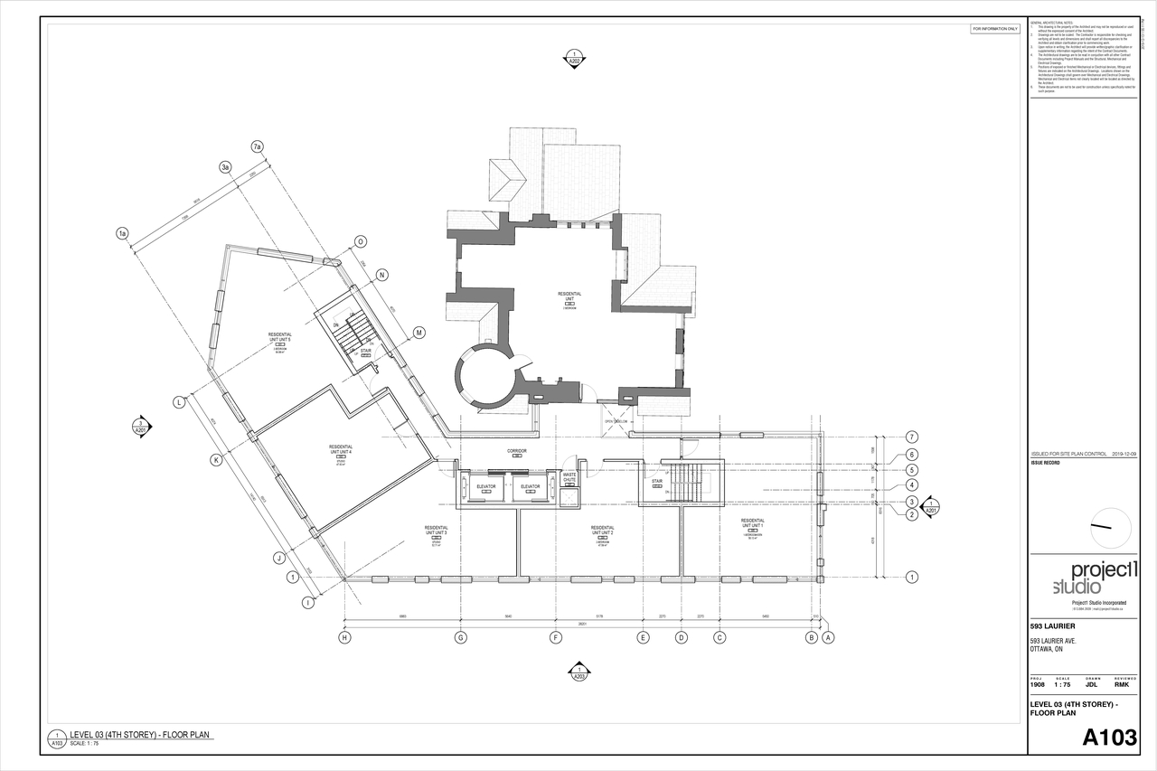 Floor plan for project from page 5 of the file '2020-01-15 - Floor Plans and Elevations - D07-12-19-0207'